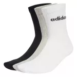 ADIDAS SPORTSWEAR Sportinės kojinės 'Linear Crew Cushioned 6 Pair Pack' pilka / juoda / balta