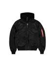 ALPHA INDUSTRIES Demisezoninė striukė 'MA-1 D-Tec Se' juoda