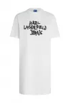 KARL LAGERFELD JEANS Suknelė juoda / balta
