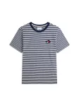 TOMMY HILFIGER Mar&scaron;kinėliai 'Wavy Flag Patch Stripe' tamsiai mėlyna / balta