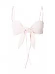 ADIDAS ORIGINALS Sportinio bikinio vir&scaron;utinė dalis ' SUMMER GLOW' rožinė / balta