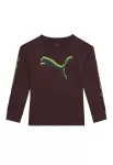 PUMA Mar&scaron;kinėliai 'STREET' &scaron;okolado spalva / žaliosios citrinos spalva / benzino spalva