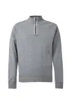 BOSS Megztinis 'Sidney 80' pilka / balta