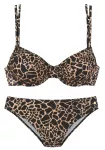 LASCANA Bikinis smėlio spalva / juoda