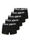 SikSilk Boxer trumpikės juoda / balta