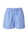 Tommy Jeans Kelnės 'Wide Leg' azuro spalva / balta