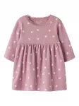 NAME IT Suknelė 'NBFLAUREL' kremo / žalia / rausvai violetinė spalva