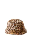 KANGOL Skrybėlaitė ruda / kapučino spalva / juoda