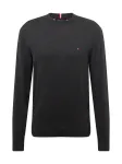 TOMMY HILFIGER Megztinis tamsiai mėlyna / antracito spalva / ry&scaron;kiai raudona / balta