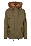 Brandit Demisezoninė parka 'Fish Tail' ruda / rusvai žalia