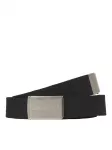 JACK & JONES Diržas 'JACLondon' juoda / sidabrinė