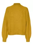 VERO MODA Megztinis 'VMLEAF' garstyčių spalva