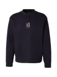 ARMANI EXCHANGE Megztinis be užsegimo tamsiai mėlyna / balta
