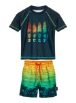 PLAYSHOES UV apsauga tamsiai mėlyna jūros spalva / &scaron;viesiai mėlyna / žalia / oranžinė