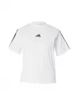 ADIDAS SPORTSWEAR Sportiniai mar&scaron;kinėliai 'ESSENTIALS 3-STRIPES COTTON' juoda / balta