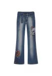 Ed Hardy Džinsai tamsiai mėlyna / žalia / raudona / juoda
