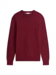 TOMMY HILFIGER Megztinis 'Essential' burgundi&scaron;ko vyno spalva