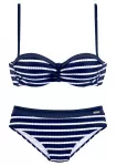 LASCANA Bikinis tamsiai mėlyna / balta