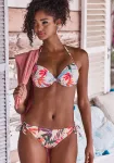 LASCANA Bikinio kelnaitės kremo / žalia / purpurinė / mandarinų spalva