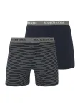 SCOTCH & SODA Boxer trumpikės tamsiai mėlyna / margai pilka / balta