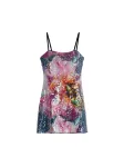 Desigual Suknelė ka&scaron;toninė spalva / oranžinė / rožinė / raudona