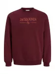 JACK & JONES Megztinis be užsegimo 'JORFREDERIKSBERG' uogų spalva / &scaron;viesiai raudona