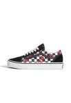 VANS Sportbačiai be auliuko 'Old Skool' ugnies raudona / juoda / balta