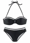 LASCANA Bikinis juoda / balta