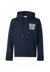 Calvin Klein Jeans Megztinis be užsegimo tamsiai mėlyna / balta