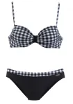LASCANA Bikinis juoda / balta