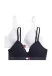 Tommy Hilfiger Underwear Liemenėlė tamsiai mėlyna / balta