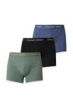 JACK & JONES Boxer trumpikės 'JACNORREBRO' safyro / &scaron;viesiai žalia / juoda / balta
