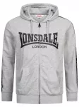 LONSDALE Džemperis 'BIGTON' pilka / juoda