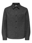 Only & Sons Demisezoninė striukė 'ONSMICAH' margai pilka / juoda