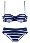 LASCANA Bikinis tamsiai mėlyna / balta