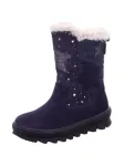 SUPERFIT Sniego batai 'Flavia' indigo spalva / balta