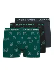 JACK & JONES Boxer trumpikės 'JACDENIM DOG' tamsiai mėlyna / tamsiai žalia / juoda / balta