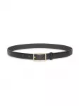 Calvin Klein Diržas 'Emblem Print Rectangular Buckle' juoda
