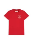 TOMMY HILFIGER Mar&scaron;kinėliai 'Outline Flag Logo' raudona / balta
