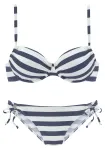 VENICE BEACH Bikinis tamsiai mėlyna / balta