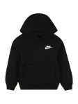Nike Sportswear Megztinis be užsegimo 'Club Fleece' juoda / balta