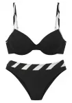 FRENCH CONNECTION Bikinis juoda / balta