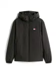 Tommy Jeans Demisezoninė striukė raudona / juoda / balta