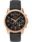 ARMANI EXCHANGE Analoginis (įprasto dizaino) laikrodis rožinio aukso spalva / juoda