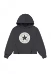 CONVERSE Megztinis be užsegimo juoda / balta / balk&scaron;va
