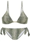 JETTE Bikinis rusvai žalia / alyvuogių spalva / &scaron;viesiai žalia