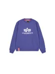 ALPHA INDUSTRIES Megztinis be užsegimo violetinė-mėlyna / balta