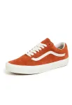 VANS Sportbačiai be auliuko 'Old Skool' tamsiai oranžinė / balta
