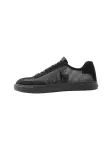 Calvin Klein Sportbačiai be auliuko 'Stripe Cupsole' juoda / balta