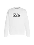 Karl Lagerfeld Megztinis be užsegimo juoda / balta